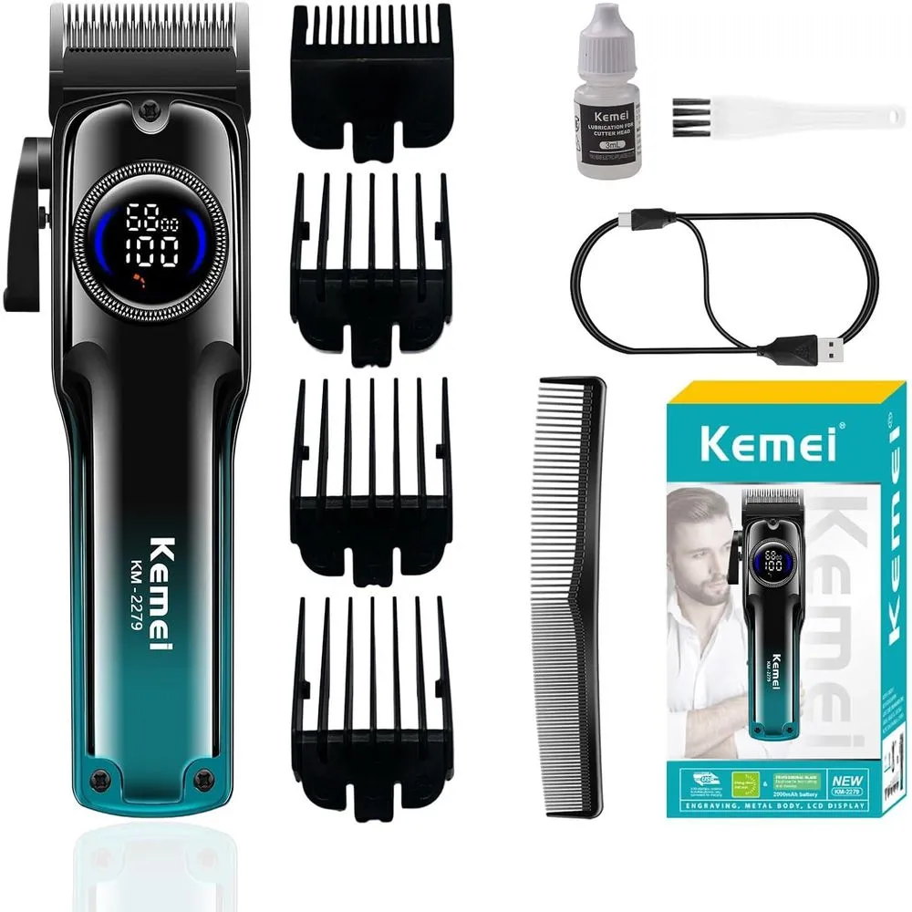 Kemei Rechargeable Hair Clipper & Beard Trimmer