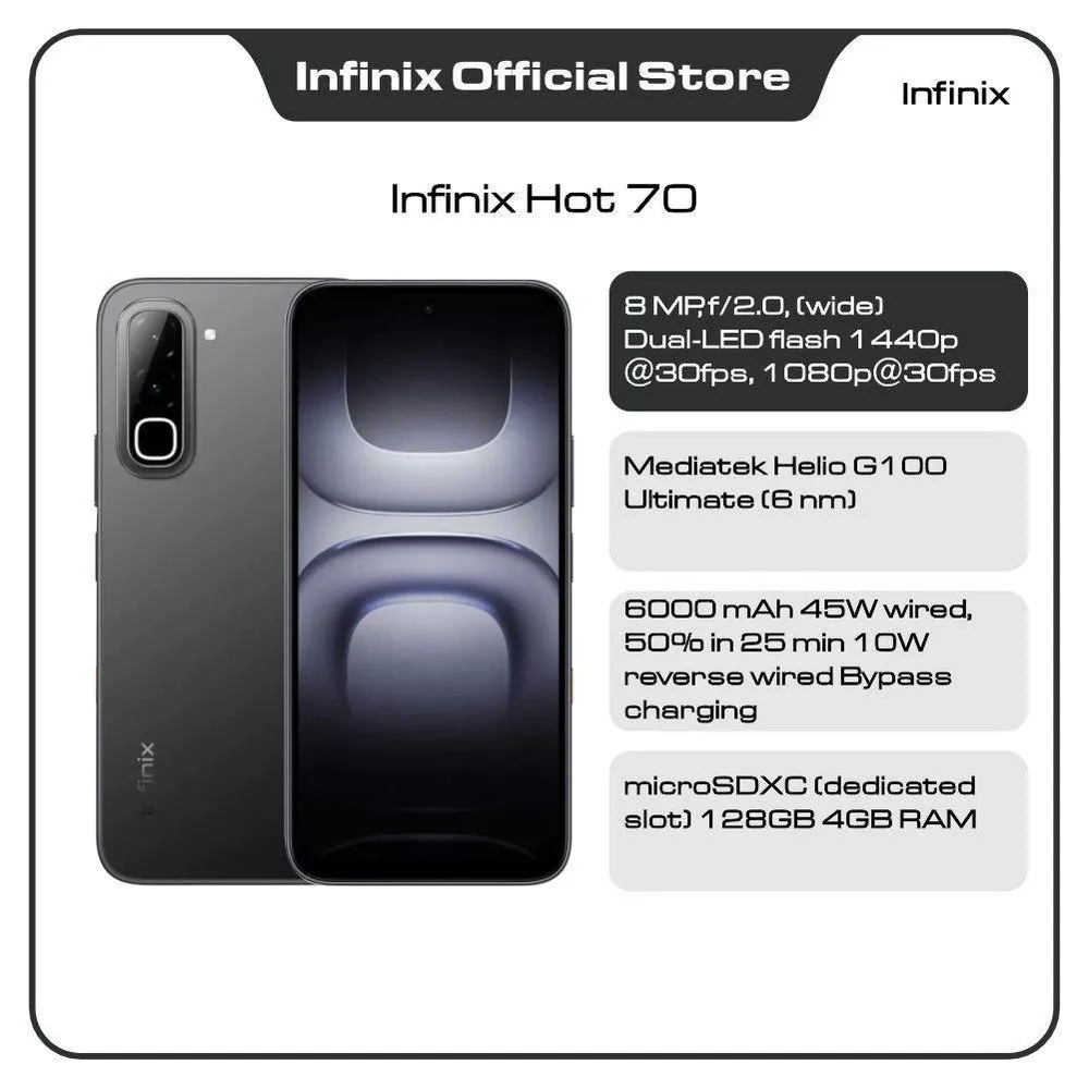 Infinix Hot 70 (4GB / 128GB)
