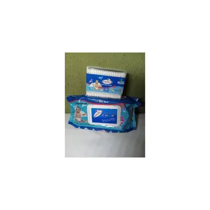Angel Baby Wipes 125pcs + Cotton Buds 200pcs